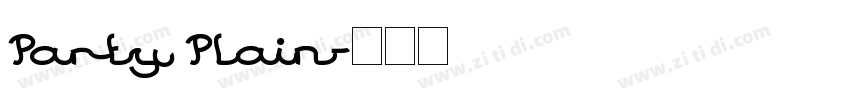 Party Plain字体转换